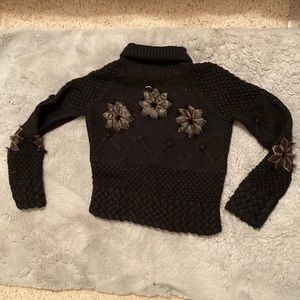 Black French sweater